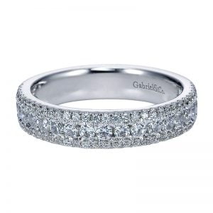 14k White Gold Diamond Fancy Anniversary Band AN7618W44JJ