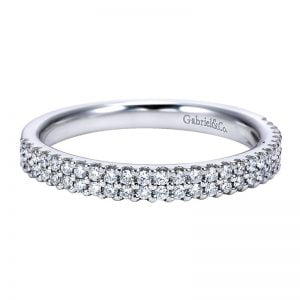 14k White Gold Diamond Fancy Anniversary Band AN7748W44JJ
