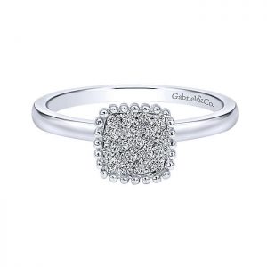 14k White Gold Diamond Fashion Ladies' Ring LR50267W45JJ