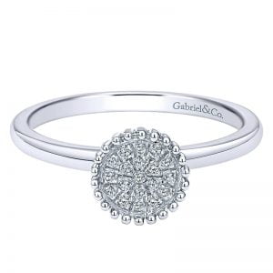 14k White Gold Bombay Fashion Ladies' Ring LR50269W45JJ