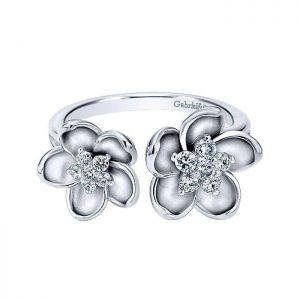 14k White Gold Diamond Fashion Ladies' Ring LR50638W45JJ