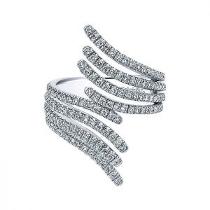 14k White Gold Diamond Fashion Ladies' Ring LR50658W45JJ