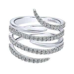 14k White Gold Diamond Fashion Ladies' Ring LR50667W45JJ