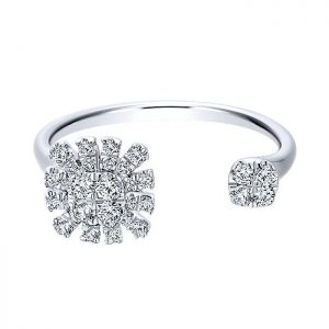 14k White Gold Diamond Fashion Ladies' Ring LR50914W45JJ