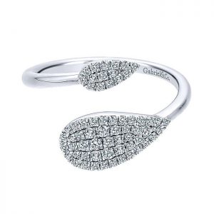 14k White Gold Diamond Fashion Ladies' Ring LR50956W45JJ