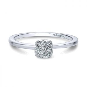 14k White Gold Diamond Fashion Ladies' Ring LR50986W45JJ