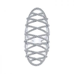 14k White Gold Diamond Fashion Ladies' Ring LR50994W45JJ