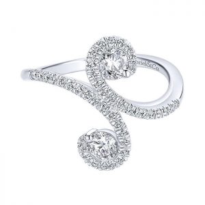 14k White Gold Diamond Fashion Ladies' Ring LR51149W44JJ