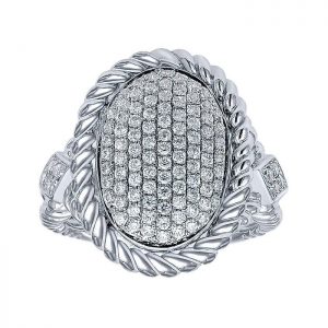 14k White Gold Diamond Fashion Ladies' Ring LR5785W44JJ