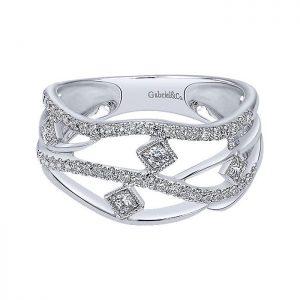 14k White Gold Diamond Fashion Ladies' Ring LR5801W45JJ