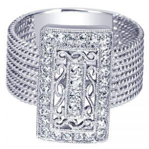 14k White Gold Hampton Fashion Ladies' Ring LR5810W45JJ