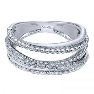 14k White Gold Bombay Fashion Ladies' Ring LR5851W45JJ