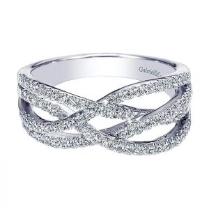 14k White Gold Diamond Fashion Ladies' Ring LR6154W45JJ