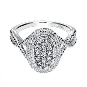 14k White Gold Diamond Fashion Ladies' Ring LR6944W45JJ