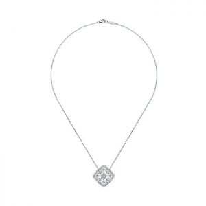 14k White Gold Diamond Fashion Necklace NK4118W45JJ