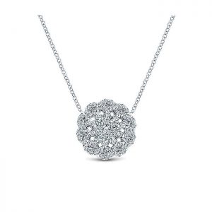 14k White Gold Diamond Fashion Necklace NK4192W44JJ