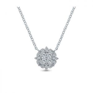14k White Gold Diamond Fashion Necklace NK4361W45JJ