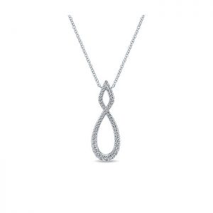 14k White Gold Diamond Fashion Necklace NK4379W45JJ