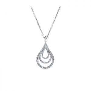 14k White Gold Diamond Fashion Necklace NK4387W45JJ