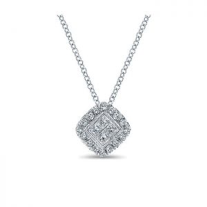 14k White Gold Diamond Fashion Necklace NK4460W45JJ