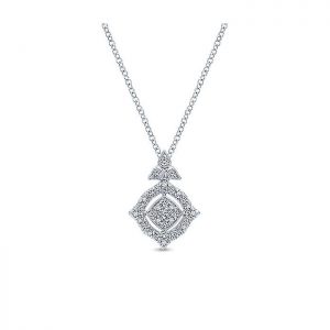 14k White Gold Diamond Fashion Necklace NK4481W45JJ