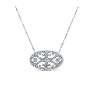 14k White Gold Diamond Fashion Necklace NK4550W45JJ