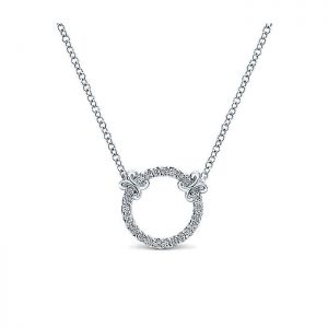 14k White Gold Diamond Fashion Necklace NK4606W45JJ