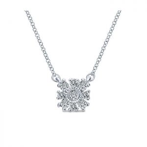 14k White Gold Diamond Fashion Necklace NK4628W45JJ