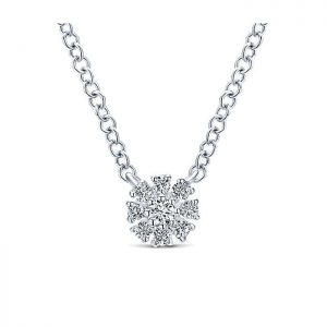 14k White Gold Diamond Fashion Necklace NK4629W45JJ