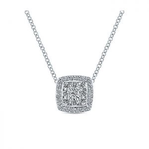 14k White Gold Diamond Fashion Necklace NK4769W44JJ