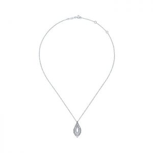 14k White Gold Diamond Fashion Necklace NK4855W45JJ