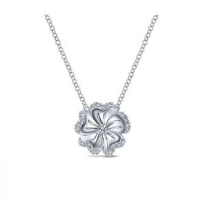 14k White Gold Diamond Fashion Necklace NK4872W45JJ