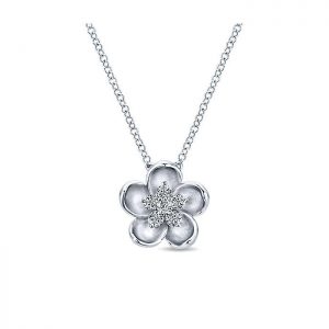 14k White Gold Diamond Fashion Necklace NK4873W45JJ