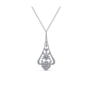14k White Gold Diamond Fashion Necklace NK4908W45JJ