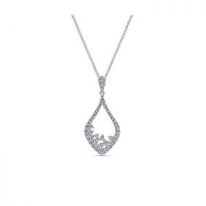 14k White Gold Diamond Fashion Necklace NK4928W45JJ
