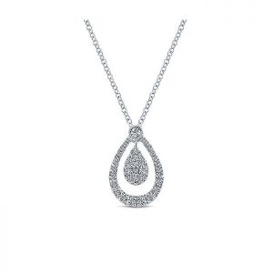 14k White Gold Diamond Fashion Necklace NK4932W45JJ
