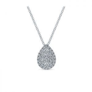 14k White Gold Diamond Fashion Necklace NK4938W45JJ