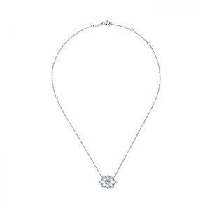 14k White Gold Diamond Fashion Necklace NK4957W45JJ