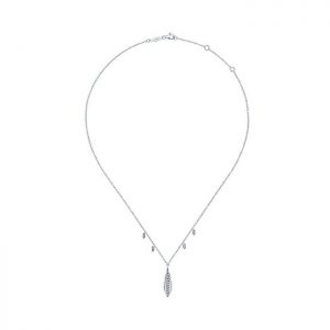 14k White Gold Diamond Fashion Necklace NK4965W45JJ