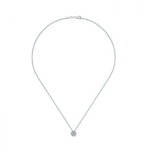 14k White Gold Diamond Fashion Necklace NK5064W44JJ