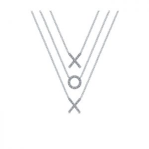 14k White Gold Diamond Fashion Necklace NK5082W45JJ