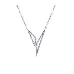 14k White Gold Diamond Fashion Necklace NK5282W45JJ