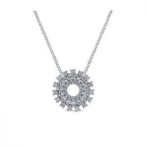 14k White Gold Diamond Fashion Necklace NK5287W44JJ