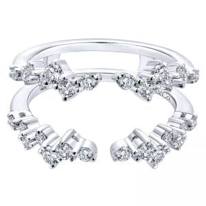 14k White Gold Diamond Jacket Anniversary Band AN12544S-W44JJ