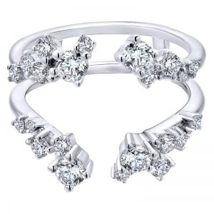 14k White Gold Diamond Jacket Anniversary Band AN12553L-W44JJ