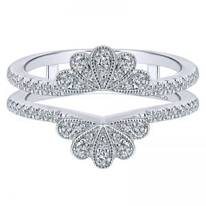 14k White Gold Diamond Jacket Anniversary Band AN12747S-W44JJ