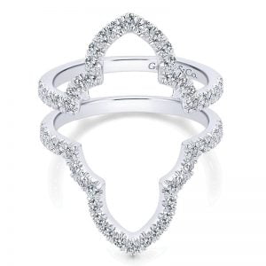 14k White Gold Diamond Jacket Anniversary Band AN13693S-W44JJ