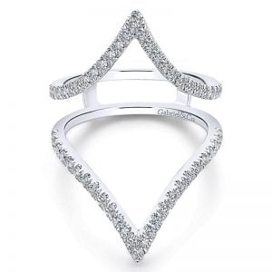 14k White Gold Diamond Jacket Anniversary Band AN13695L-W44JJ