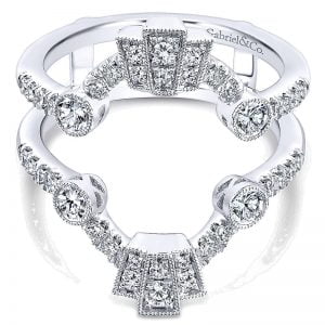 14k White Gold Diamond Jacket Anniversary Band AN13696M-W44JJ