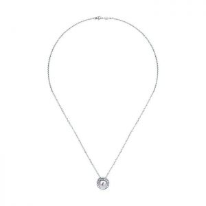 14k White Gold Diamond Pearl Fashion Necklace NK2863W45PL
